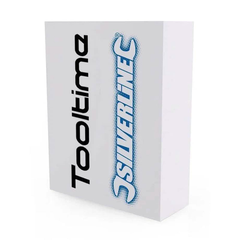Tooltime white box packaging for Silverline spanners showing Silverline logo