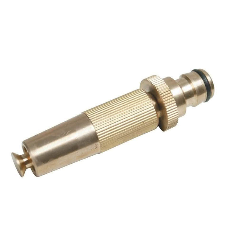 Silverline Garden Hose Spray Nozzles 1/2" Male Spray Nozzle Brass 427551 - Infinite Spray Pattern