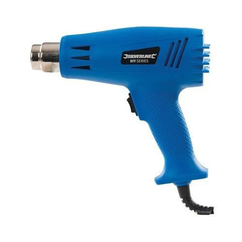 Silverline Hot Air Heat Gun + 1 Nozzle Paint Stripping Stripper 3 Yr Warranty 1500W