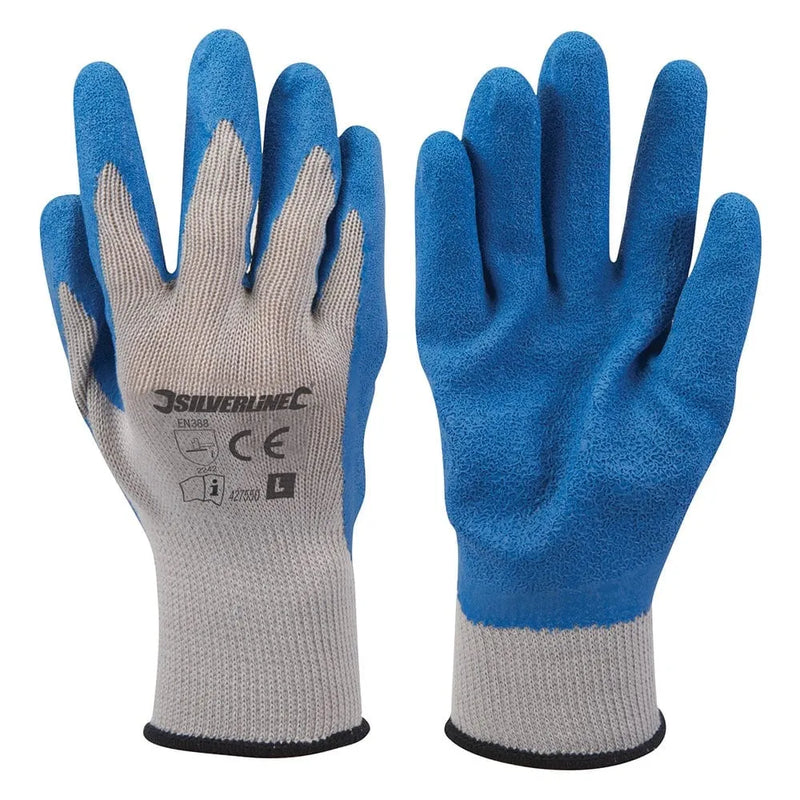 Silverline LARGE LATEX BUILDERS GLOVES 427550