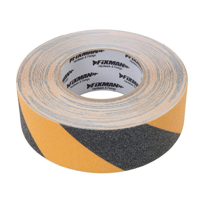 Silverline-Mega Anti-Slip Tape Fixman Black & Yellow Adhesive Anti-Slip Tape 50mm x 18m 190583