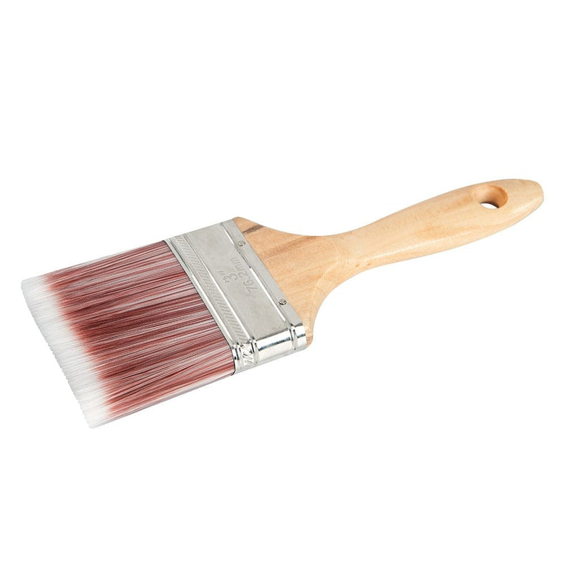 Silverline Paint Brush 75mm 3" Synthetic Bristle Wood Handle Silverline 718107