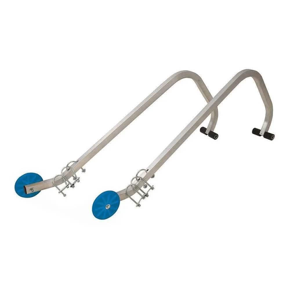 Silverline Roof Ladder Hook Kit Universal Roof Extension Ladder Hooks Kit C/w Wheels & Fixings Lifetime Warranty