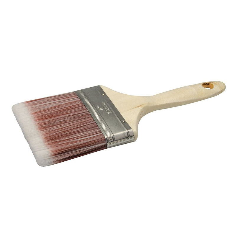 Silverline SILVERLINE 100mm 4" SYNTHETIC BRISTLE PAINT BRUSH WITH WOODEN HANDLE 508818