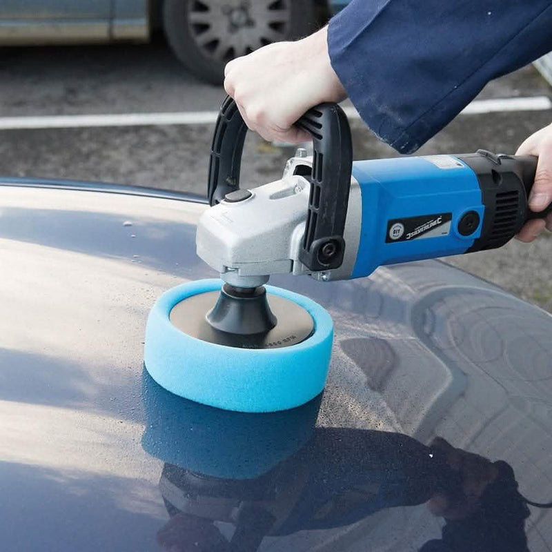 Silverline SILVERLINE 1200W 180mm SANDER BUFFER & POLISHER + 11PC SANDING AND POLISHING KIT
