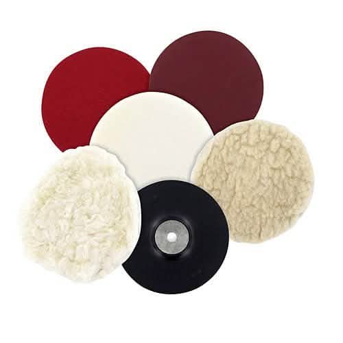 Silverline SILVERLINE 1200W 180mm SANDER BUFFER & POLISHER + 8PC SANDING & POLISHING KIT