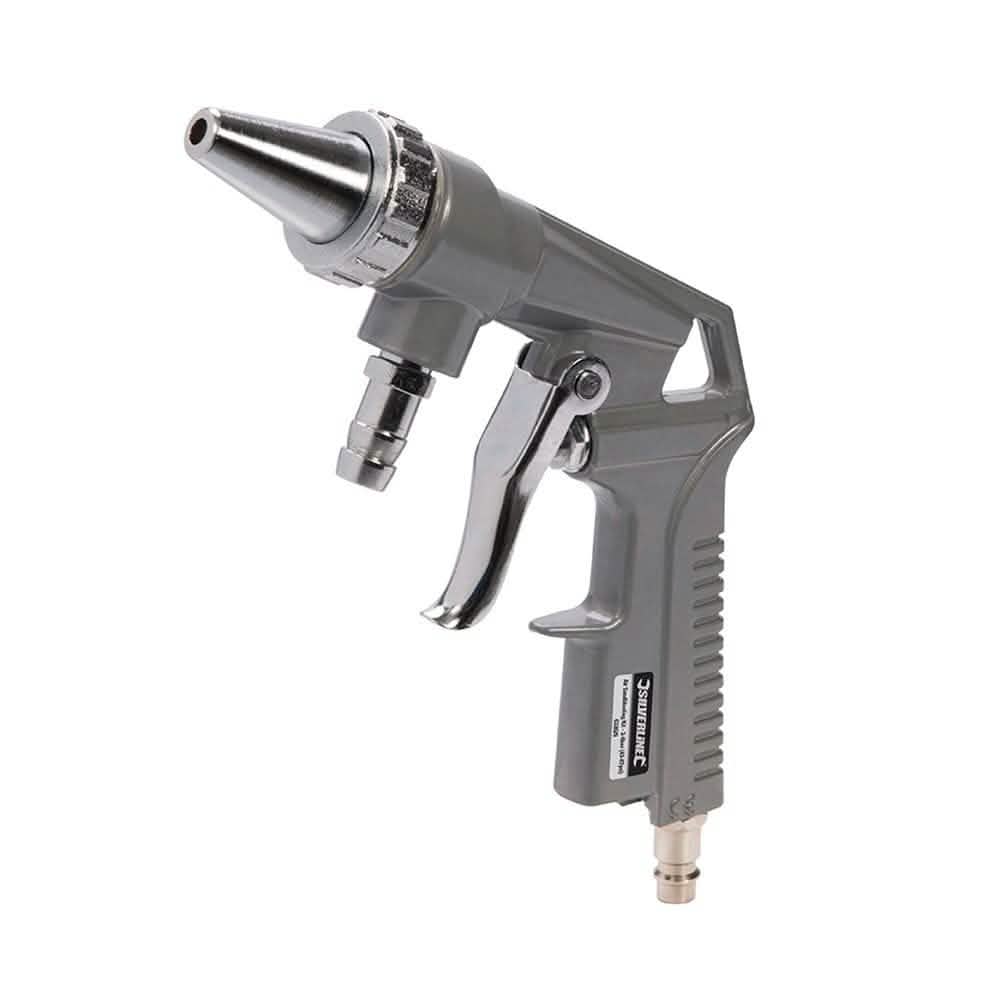 Silverline Silverline 3-6 Bar (43-87Psi) Air Sandblasting Kit Gun Hose Spare Nozzle 633629