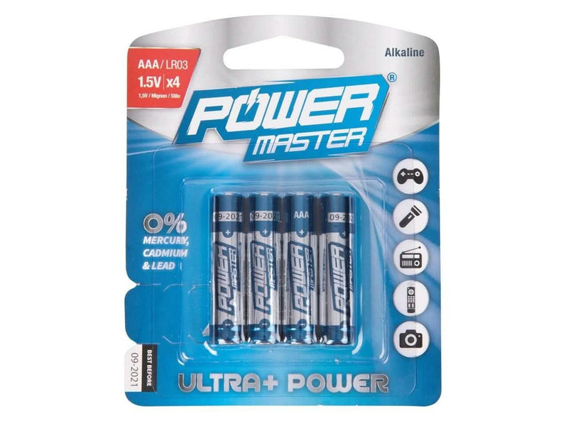 Silverline Silverline 4pk AAA Super Alkaline Battery Lr03 4pk 537212