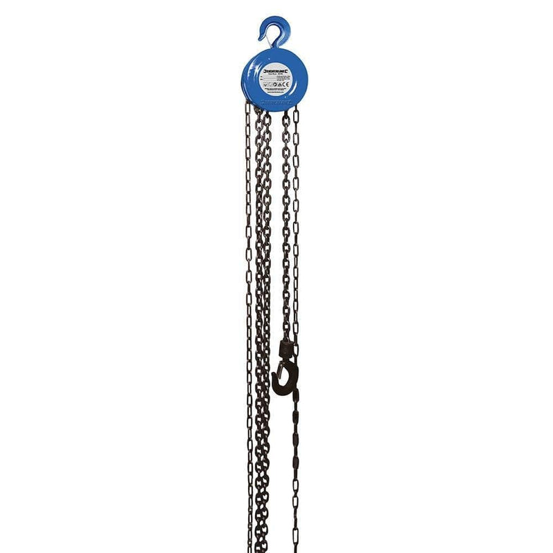 Silverline Silverline 633705 1000kg / 2.5m Lift Height Chain Block & Tackle