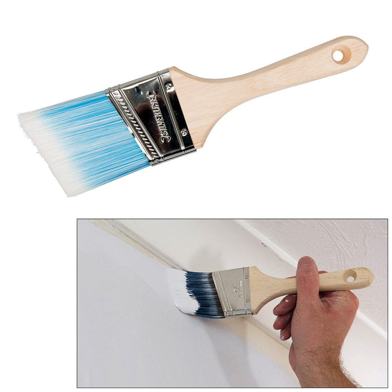 Silverline SILVERLINE 65mm (2-1/2") SYNTHETIC CUTTING-IN PAINT BRUSH WOODEN HANDLE 539647
