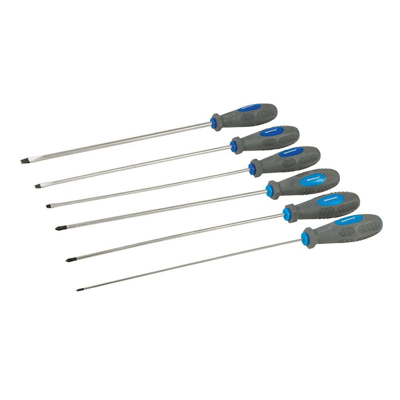 Silverline SILVERLINE 6PCE EXTRA LONG SCREWDRIVER SET -LIFETIME WARRANTY- 909067