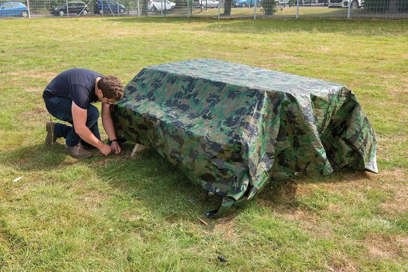 Silverline Silverline Camouflage Tarpaulin 2.4 X 3M 488443