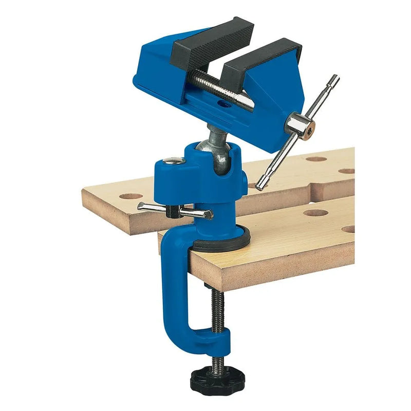 Silverline SILVERLINE MULTI ANGLE VICE SWIVELS 360° ANGLES 45° 70MM CRAFT RUBBER JAWS VC17