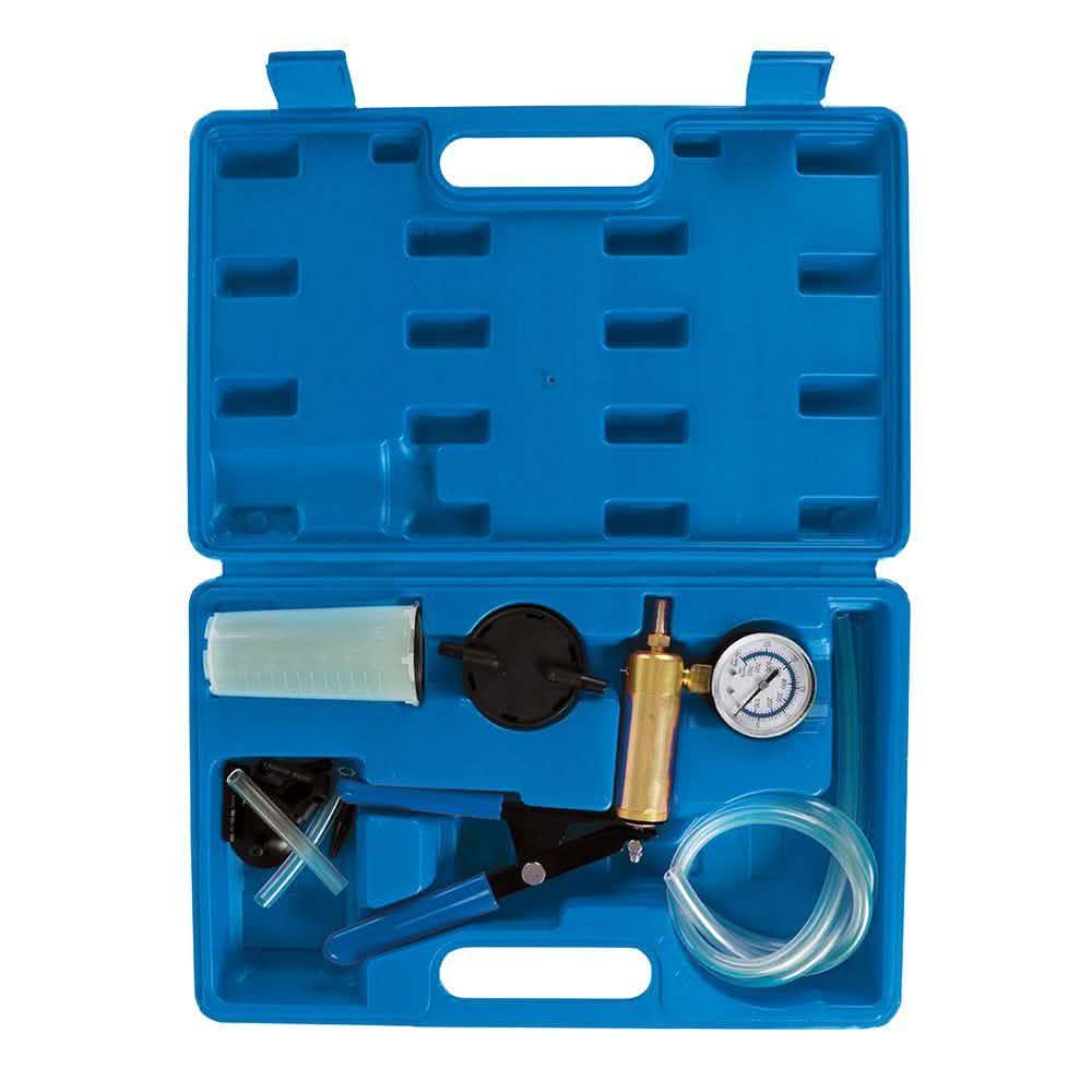 Silverline SILVERLINE VACUUM TESTER & BRAKE BLEEDING KIT 16PCE 16PCE 734801