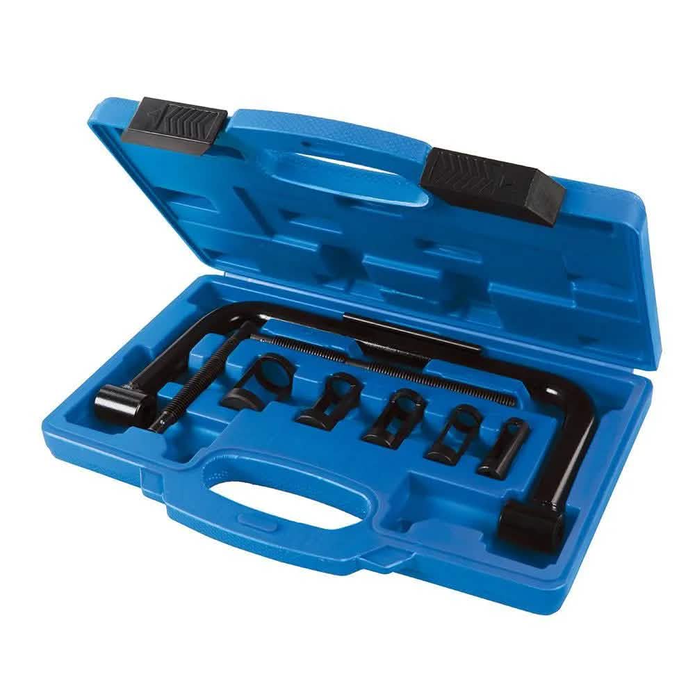 Silverline Valve Spring Compressor Tool Set 10pc + Case 16-30mm 494569