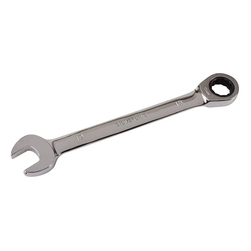 Silverline Spanners 19MM FIXED HEAD RATCHET SPANNER 763581
