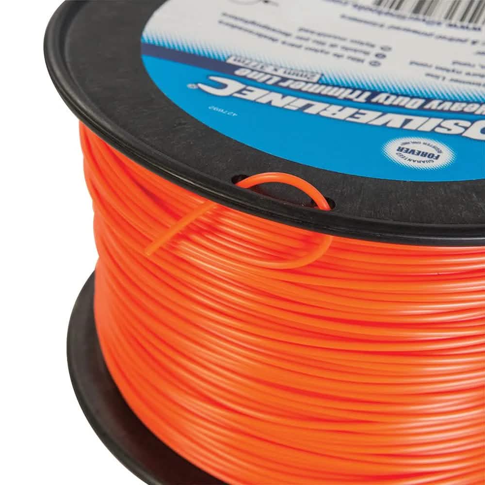 Silverline Strimmer Line Silverline 2mm X 377M Heavy Duty Replacement Nylon Cord Strimmer Line 427692