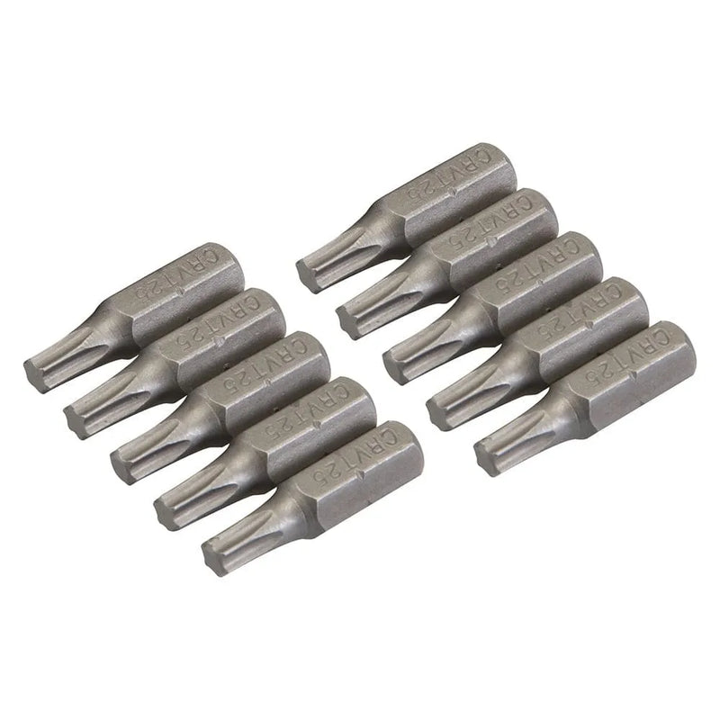 Silverline T25 T25 Cr-V Screwdriver Bits 10Pk 398775