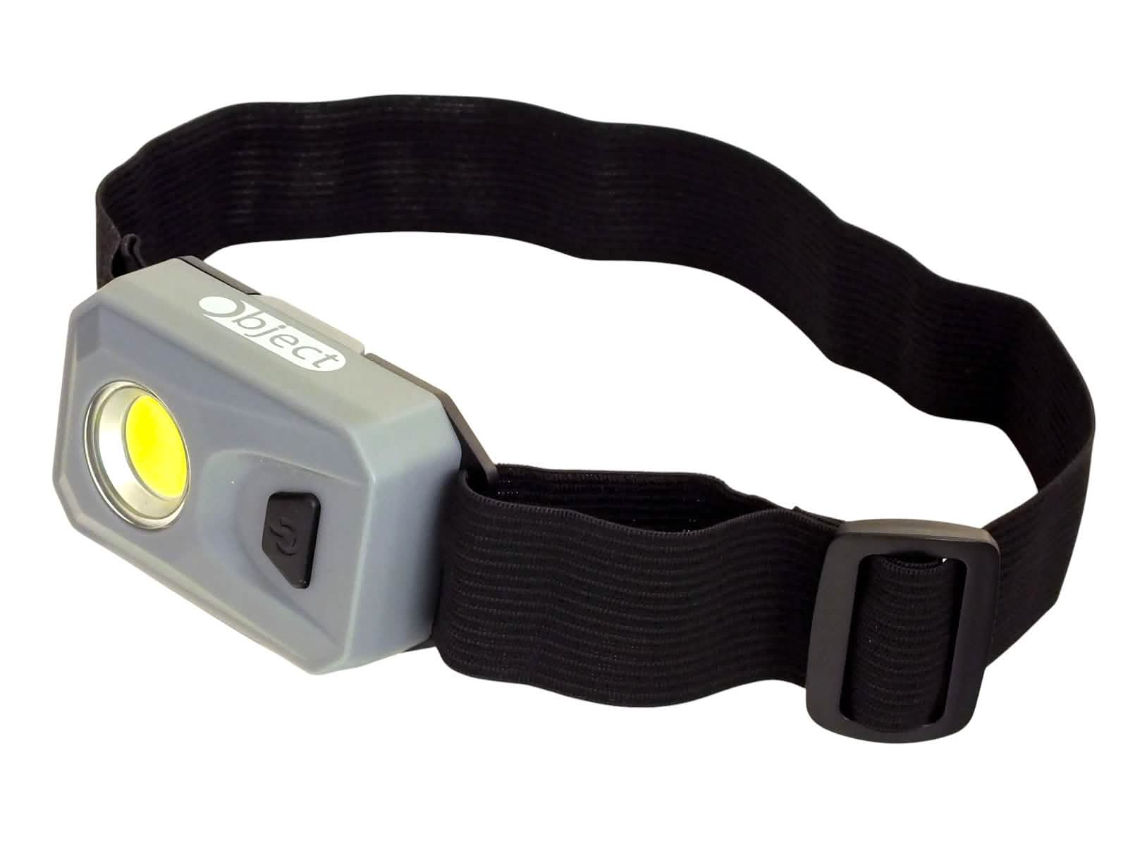 Free 3W COB LED Head Torch Headlamp 200 Lumen Headtorch Batteries Included | Grey
