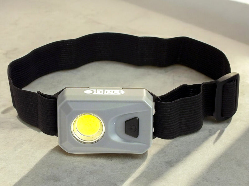 Free 3W COB LED Head Torch Headlamp 200 Lumen Headtorch Batteries Included | Grey