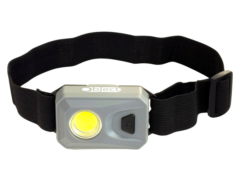 Free 3W COB LED Head Torch Headlamp 200 Lumen Headtorch Batteries Included | Grey
