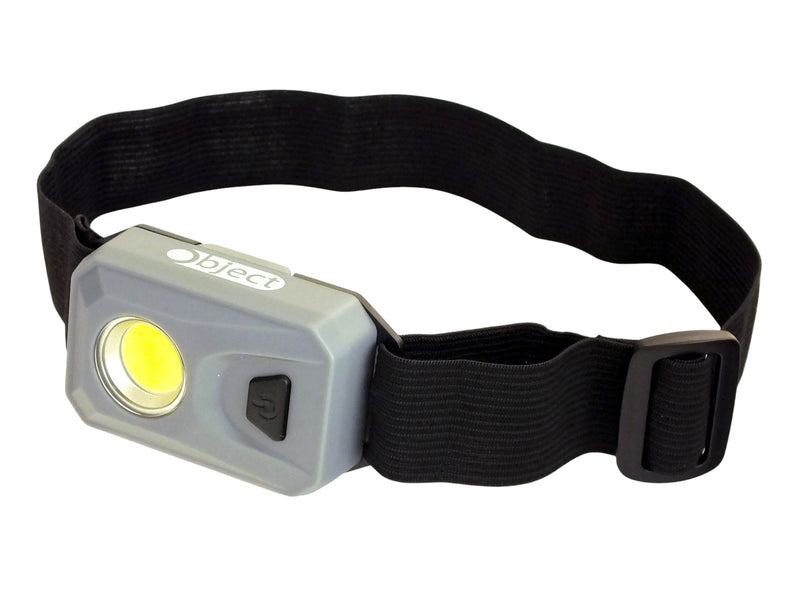 Free 3W COB LED Head Torch Headlamp 200 Lumen Headtorch Batteries Included | Grey