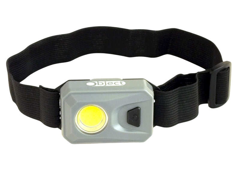 Free 3W COB LED Head Torch Headlamp 200 Lumen Headtorch Batteries Included | Grey