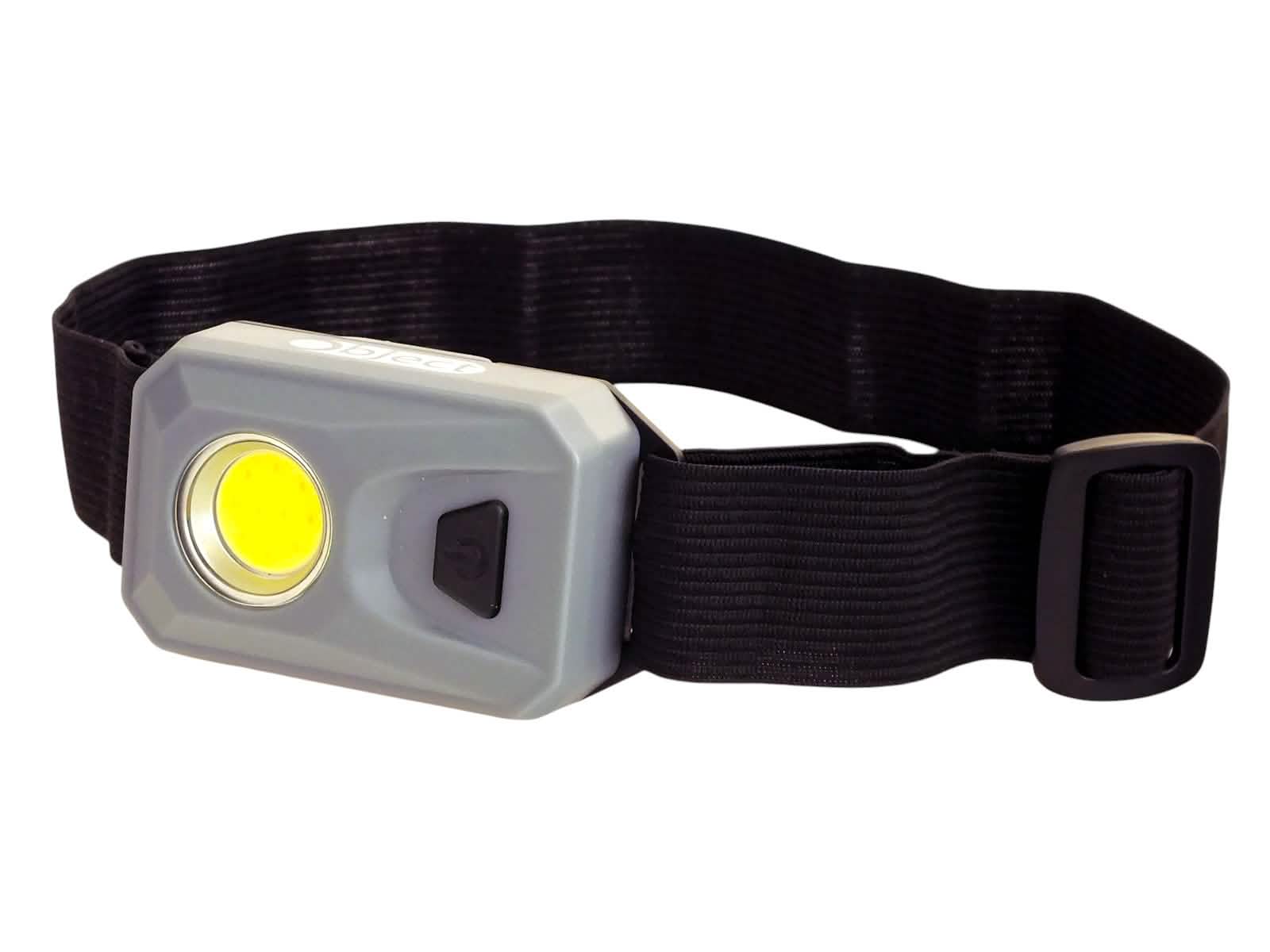 Free 3W COB LED Head Torch Headlamp 200 Lumen Headtorch Batteries Included | Grey