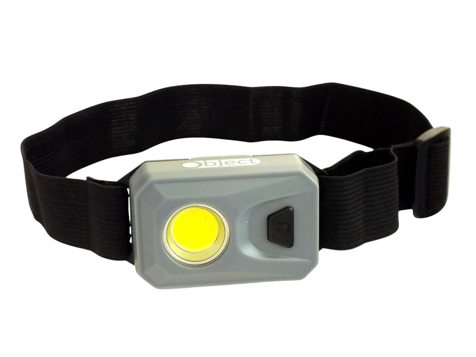 Free 3W COB LED Head Torch Headlamp 200 Lumen Headtorch Batteries Included | Grey