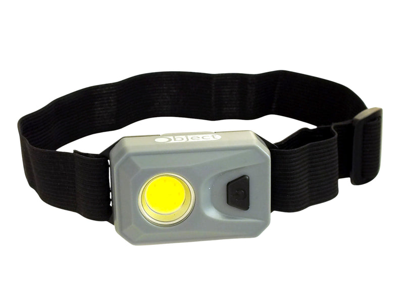 Free 3W COB LED Head Torch Headlamp 200 Lumen Headtorch Batteries Included | Grey