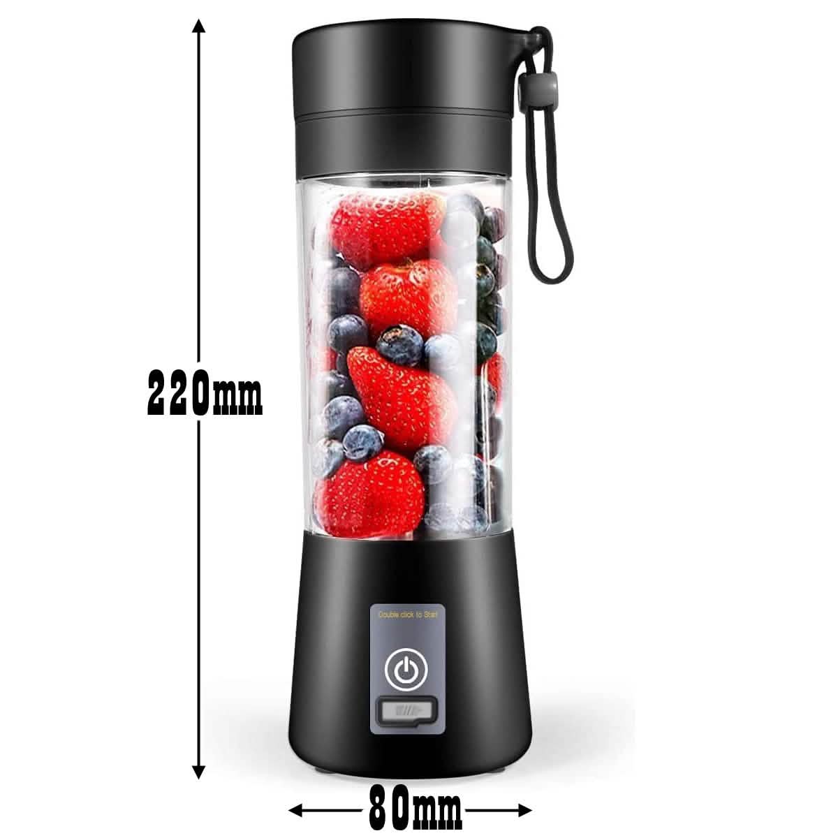 Portable Blender USB Rechargeable Juicer Fruit Smoothie Protein Shake Maker