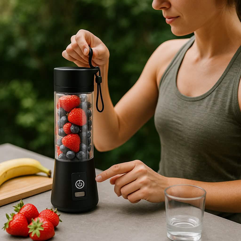 Portable Blender USB Rechargeable Juicer Fruit Smoothie Protein Shake Maker