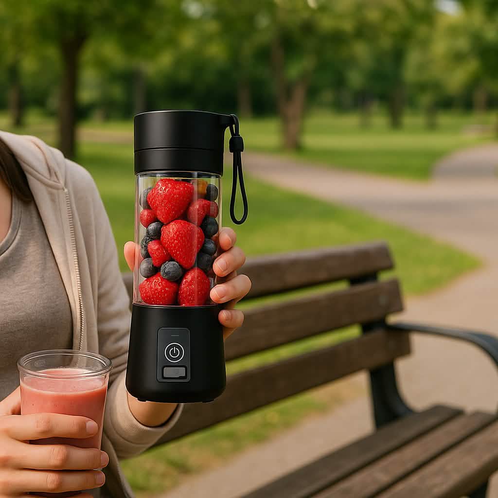 Portable Blender USB Rechargeable Juicer Fruit Smoothie Protein Shake Maker