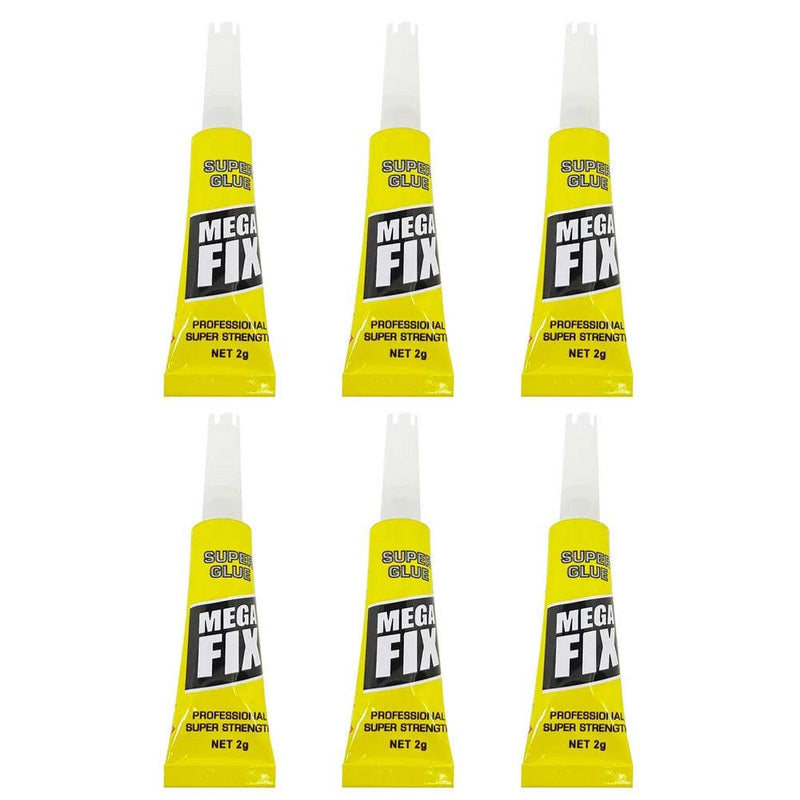 Super Glue Tubes Extra Strong (6 Pack) - tooltime.co.uk