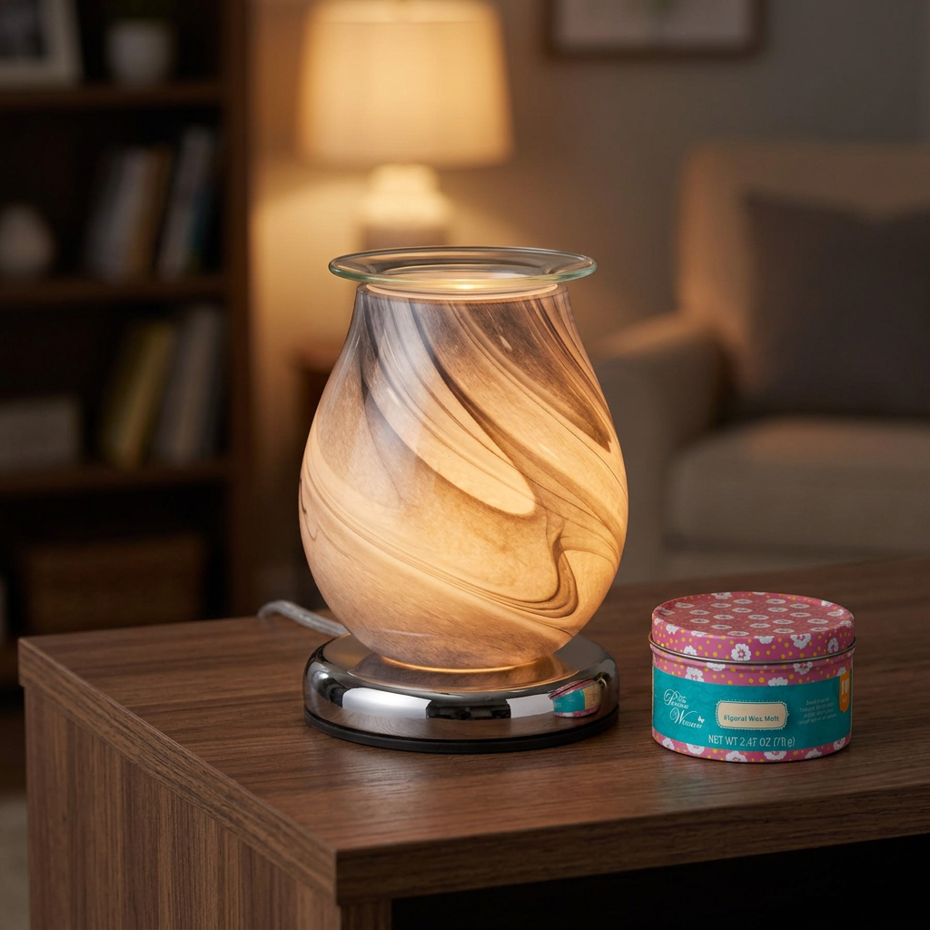 AR1450-TT electric wax warmer with wax-melt tin, view 12