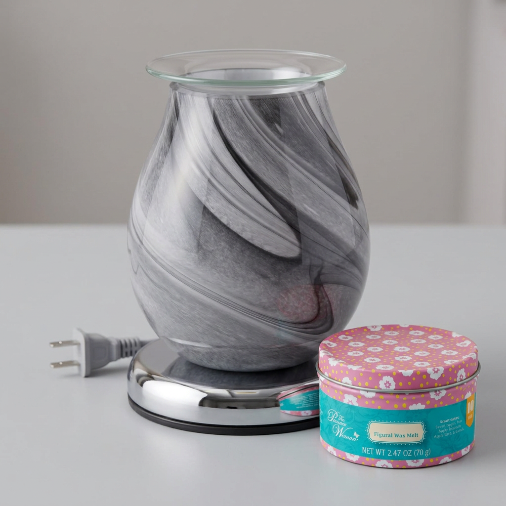 AR1450-TT electric wax warmer with wax-melt tin, view 3