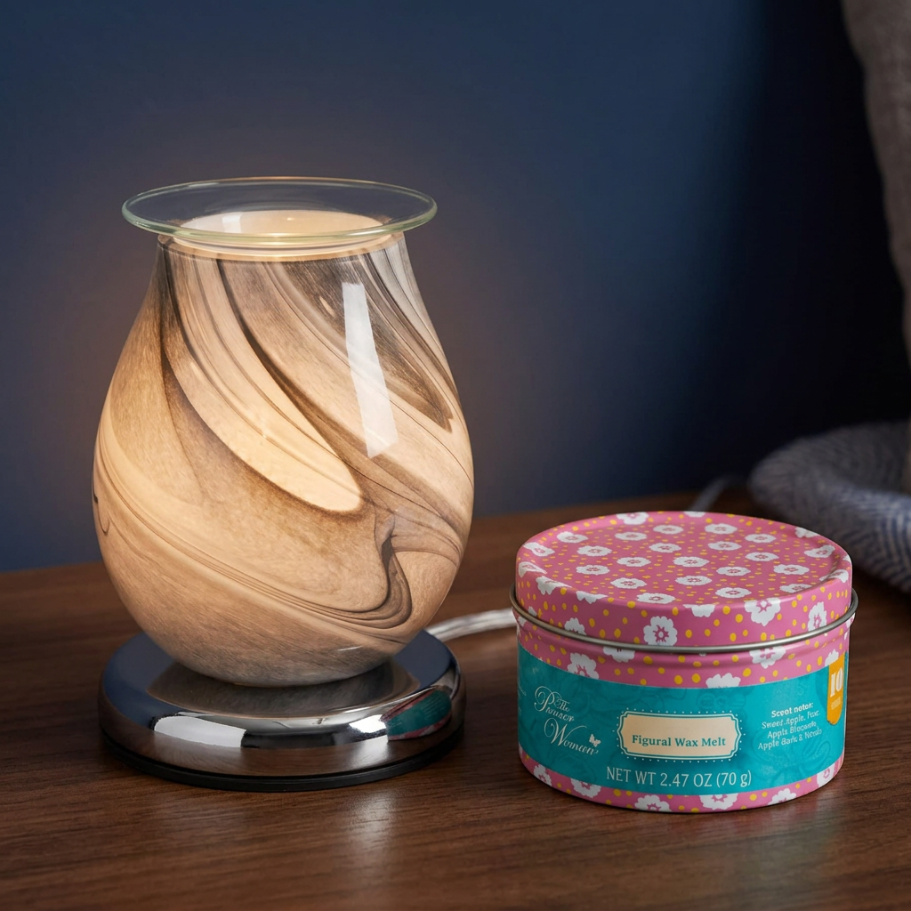 AR1450-TT electric wax warmer with wax-melt tin, view 4