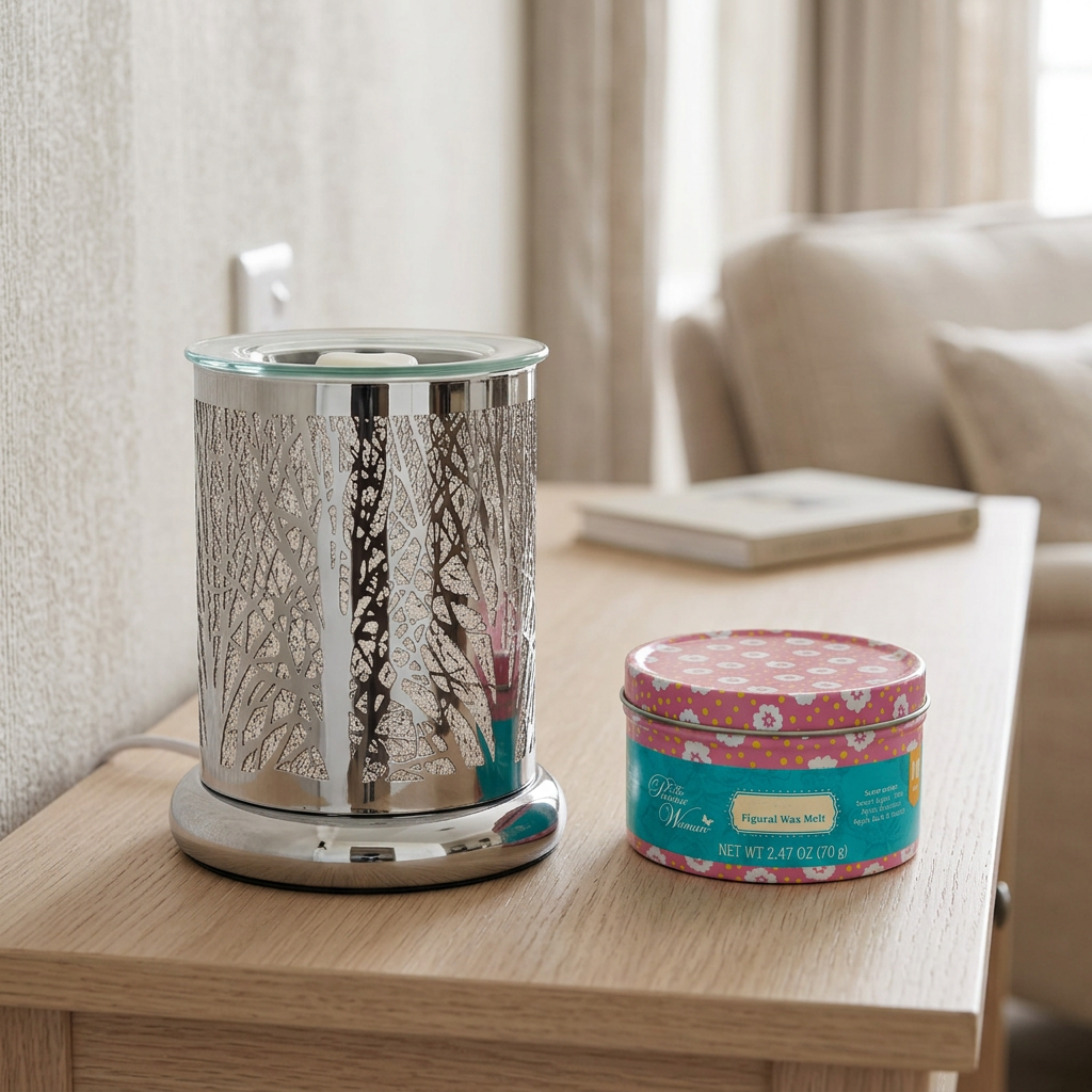 AR1511-TT electric wax warmer with wax-melt tin, view 2