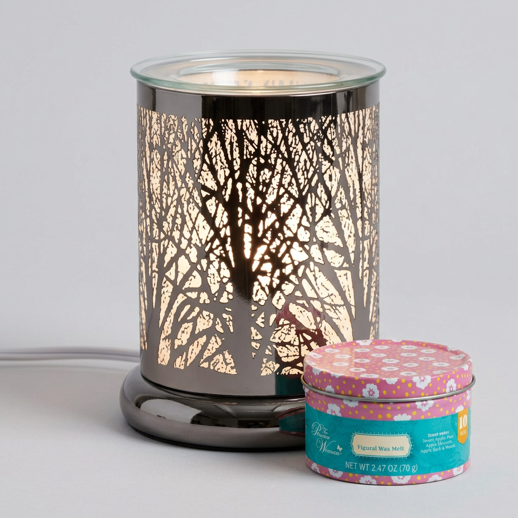 AR1511-TT electric wax warmer with wax-melt tin, view 3