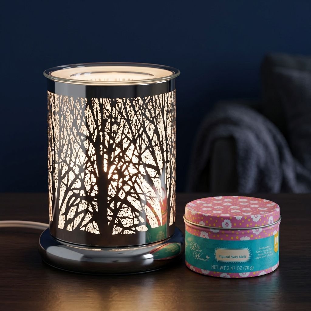 AR1511-TT electric wax warmer with wax-melt tin, view 4