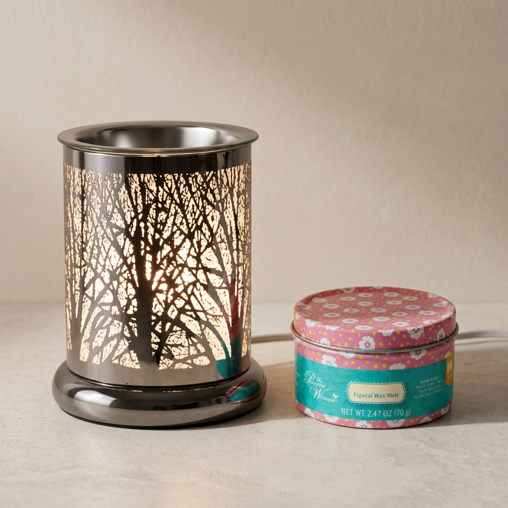 AR1511-TT electric wax warmer with wax-melt tin, view 5