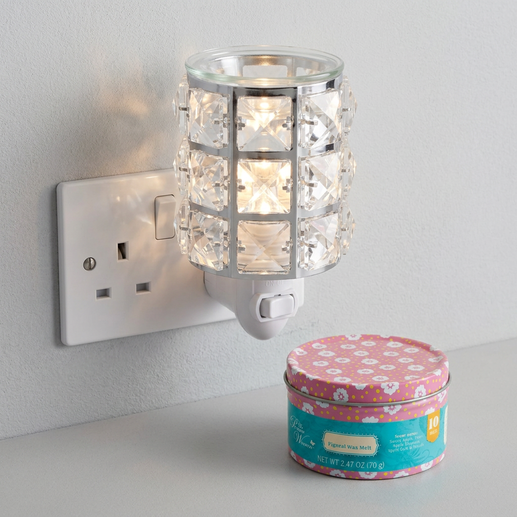 AR1584-WEB electric wax warmer with wax-melt tin, view 10