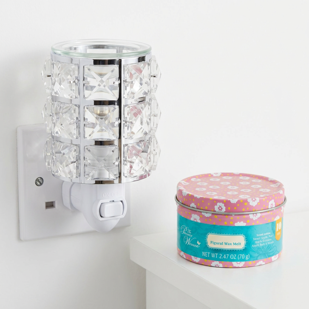 AR1584-WEB electric wax warmer with wax-melt tin, view 11