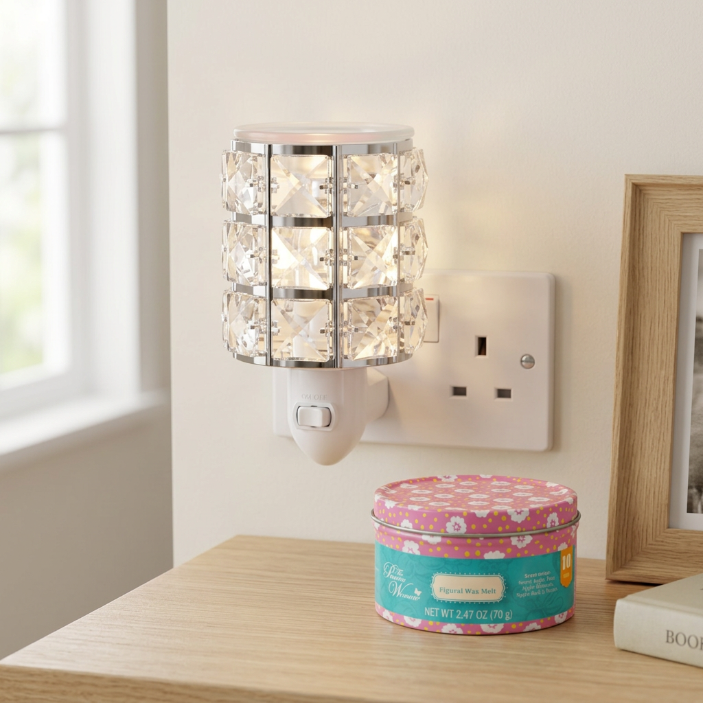 AR1584-WEB electric wax warmer with wax-melt tin, view 2
