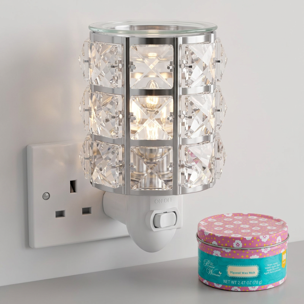 AR1584-WEB electric wax warmer with wax-melt tin, view 3