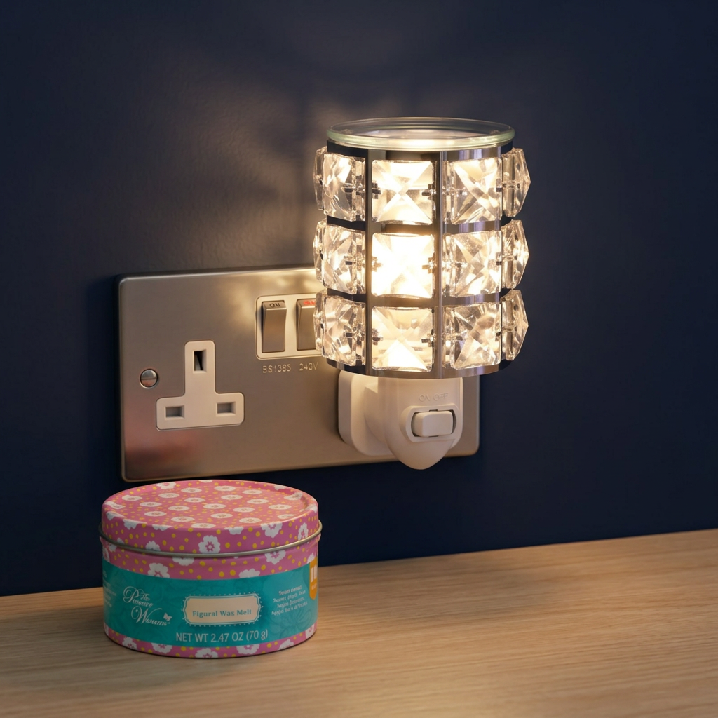 AR1584-WEB electric wax warmer with wax-melt tin, view 4