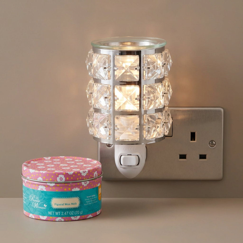 AR1584-WEB electric wax warmer with wax-melt tin, view 7