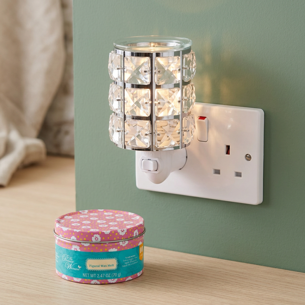 AR1584-WEB electric wax warmer with wax-melt tin, view 8