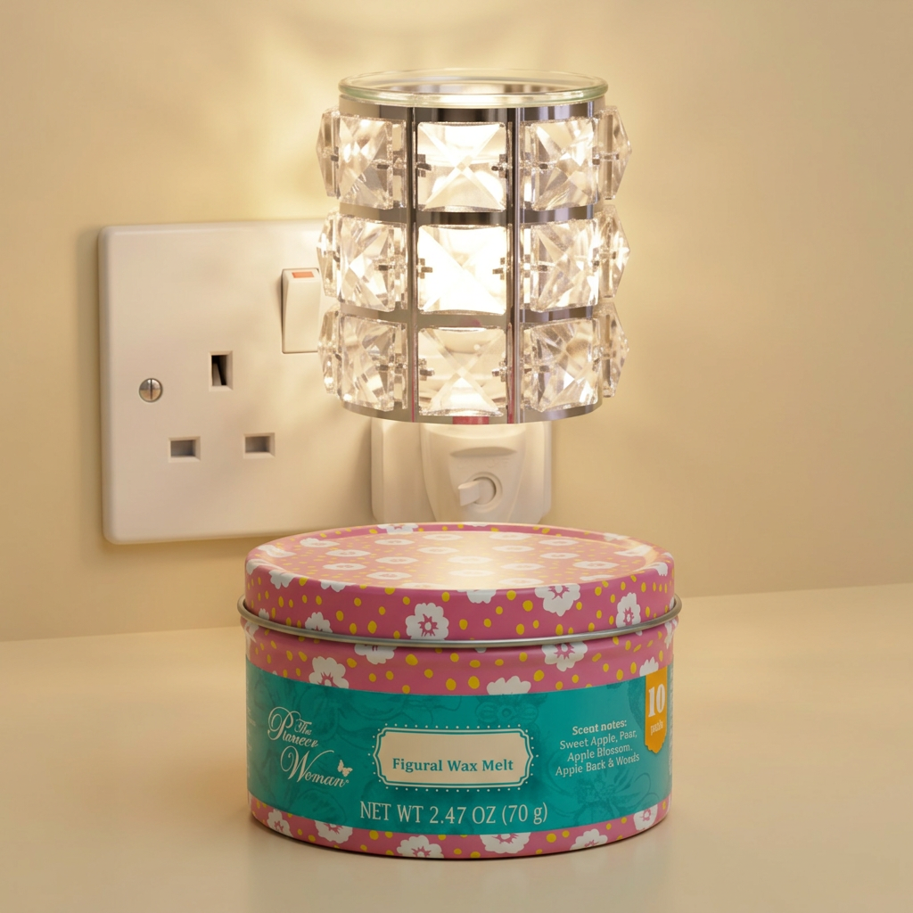 AR1584-WEB electric wax warmer with wax-melt tin, view 9