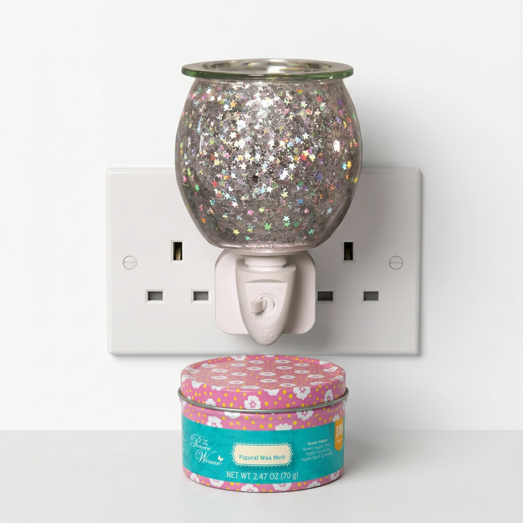 AR1585-WEB electric wax warmer with wax-melt tin, view 1